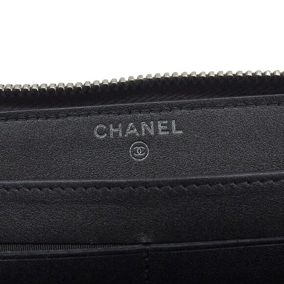 CHANEL Gray Coco Mark Wallet - Picture 7 of 7